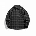 Men's Relaxed-Fit Flannel Lumberjack Shirt with Chest Pocket and Curved Hem Fashion Glam