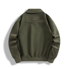 Men's Classic Field Bomber Jacket with Two-Way Zipper and Flap Pockets Fashion Glam