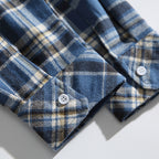 Unisex Checked Overshirt in Boxy Cut with Chest Flap Pockets made of Soft Flannel Fashion Glam
