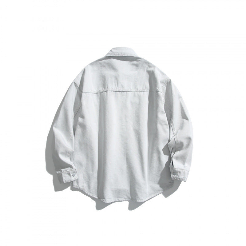Unisex Oversize Denim Shirt Jacket in Vintage Look Fashion Glam
