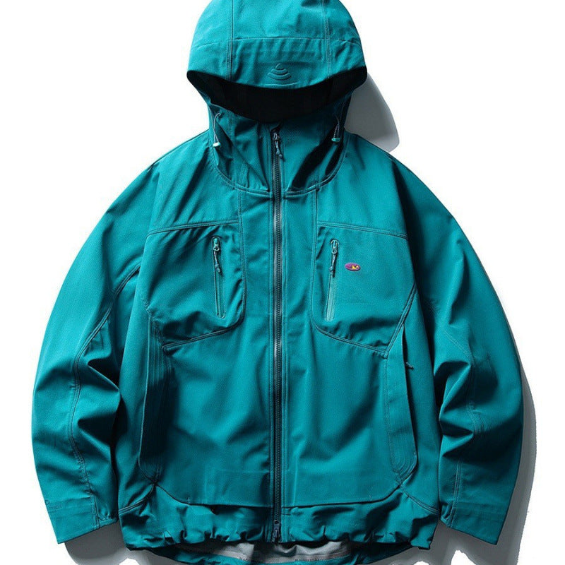 Unisex Technical Softshell Field Jacket with welded seams, four zippered pockets, and extended back part Fashion Glam