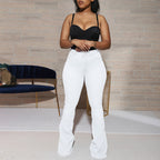 Women's High-Waist Stretch Jeans with slight flare and figure-hugging fit Fashion Glam