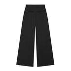 Women's Wide-Cut Palazzo Trousers with High Waist and Crease Fashion Glam