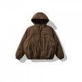 Unisex Oversize Quilted Bomber Jacket with High Hood, Shaped Flap Pockets and Elastic Hem Fashion Glam