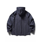 Unisex Loose-fitting hooded overshirt made of cotton blend with check pattern and breast pockets Fashion Glam