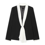 Women's elegant high-waisted wide-leg suit pants with crease Fashion Glam