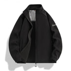 Men's fleece jacket with stand-up collar, wind-resistant microfleece and zippered pockets Fashion Glam