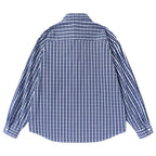 Men's loose-fitting checkered shirt with double breast pockets Fashion Glam