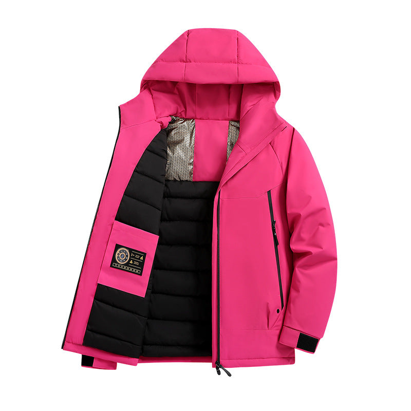 Men's Insulated Softshell Parka with Technical Hood, Windproof Outer Shell and Inner Pockets Fashion Glam