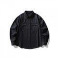 Unisex Boxy Denim Overshirt with Flap Pockets and Shirt Collar Fashion Glam