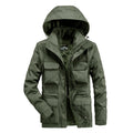 Men's field parka with detachable hood, breathable mesh lining, and versatile front pockets Fashion Glam
