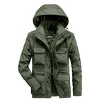 Men's field parka with detachable hood, breathable mesh lining, and versatile front pockets Fashion Glam
