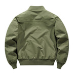 Men's Technical Bomber Jacket with Windproof Shell, Ribbed Cuffs and Zipper Pockets Fashion Glam