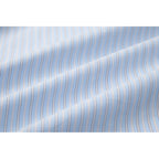 Men's Wide Cut Poplin Shirt with Stripes and Chest Pocket Fashion Glam