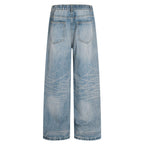 Women's Loose High-Waist Jeans made of lightweight Stonewashed Denim Fashion Glam