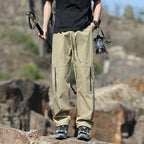 Men's Technical Outdoor and Hiking Pants with Zipper Pockets and Adjustable Waist Fashion Glam