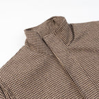Women Structured Knitted Bomber Jacket with High Stand-Up Collar and Ribbed Hem Fashion Glam