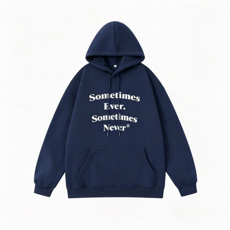 Unisex Oversize Hoodie with Statement Print and Kangaroo Pocket Fashion Glam