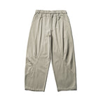 Men's Loose Workwear Pants with Elastic Waistband and Curved Seam Panels Fashion Glam