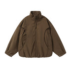 Unisex Lightweight technical blouson with stand-up collar, full-length zipper and drawstring hem Fashion Glam