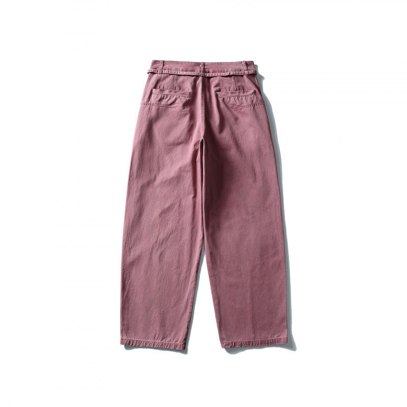 Men's Utility Cargo Pants in a wide Relaxed Fit with drawstring waistband and patch leg pockets Fashion Glam