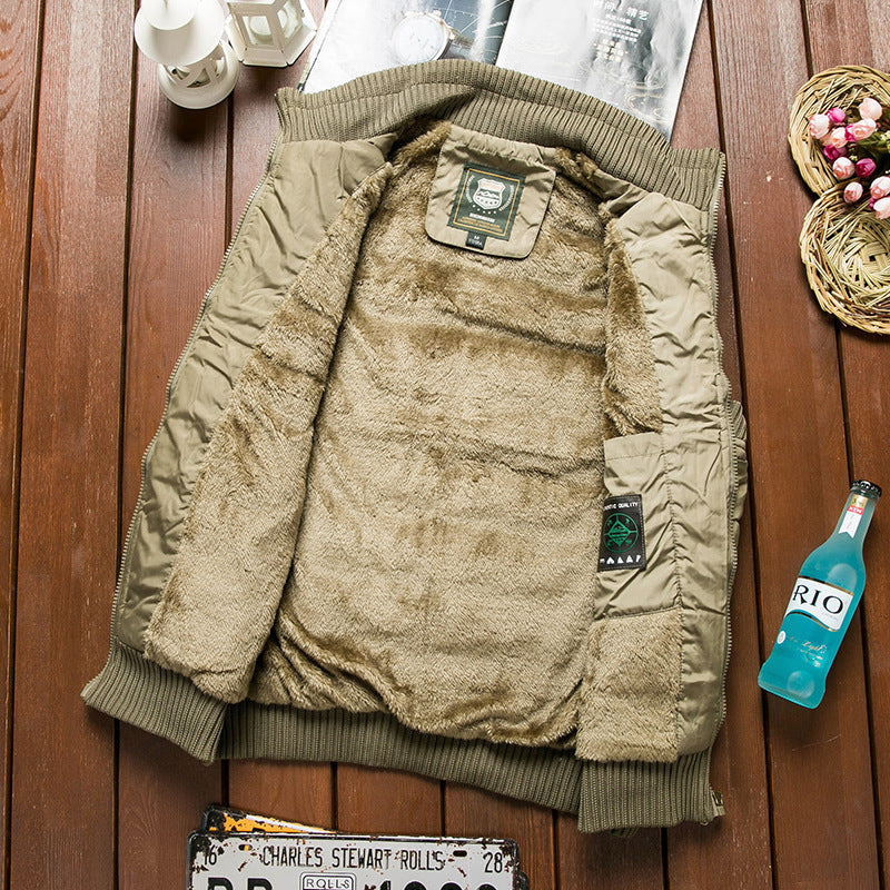 Men's Padded Thermal Puffer Vest with Teddy Fleece Lining and Ribbed Cuffs Fashion Glam
