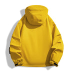Men's Water-Repellent Utility Outdoor Jacket with Hood, Multiple Pockets and Windproof Membrane Fashion Glam