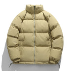 Unisex Padded Quilted Transitional Jacket with High Collar and Adjustable Hem Fashion Glam