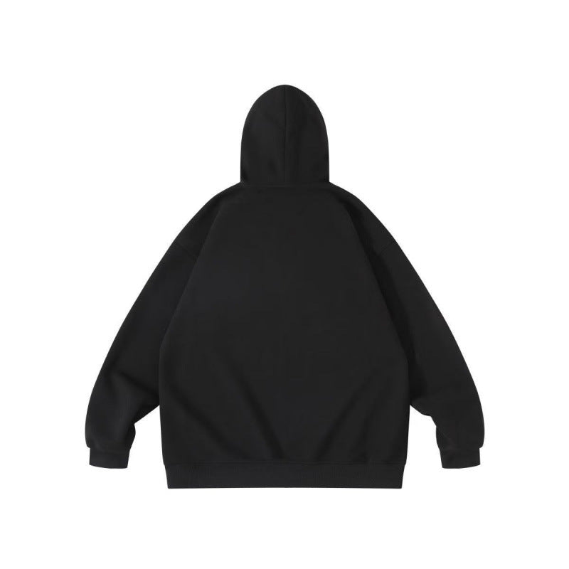 Unisex Oversize Hoodie with Statement Print and Kangaroo Pocket Fashion Glam