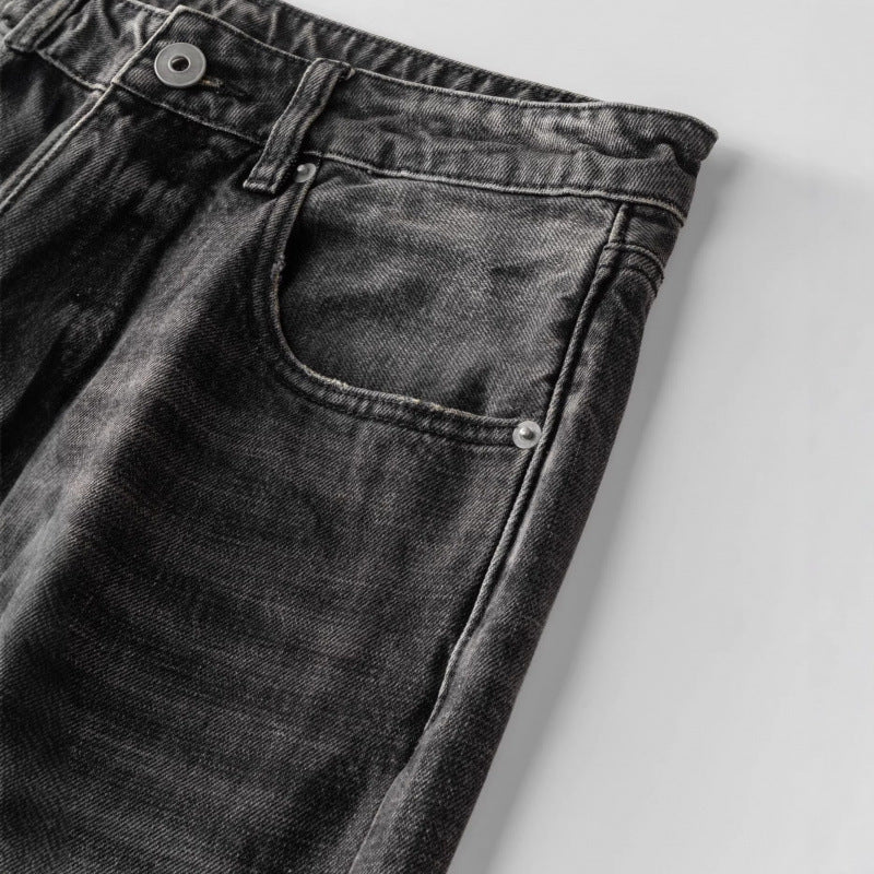 Men's loosely cut straight jeans in workwear style with used effect Fashion Glam
