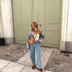 Women's Quilted Patchwork Quilted Jacket with Stand-Up Collar and Contrast Piping Fashion Glam