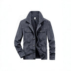 Men's cord jacket made of fine corduroy with shirt collar, chest pockets, and quilted inner lining Fashion Glam