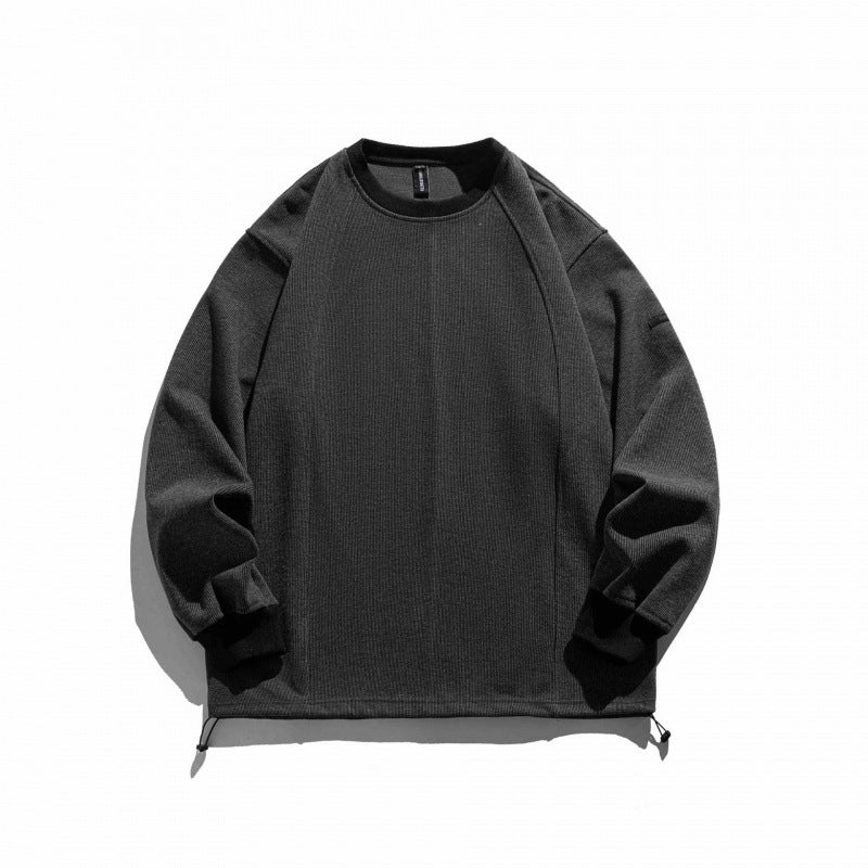 Unisex Structured Oversize Sweatshirt with Drawstring Hem and Raglan Sleeves Fashion Glam