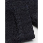Men's Boxy Denim Jacket with Cord Collar and Metal Toggle Closures Fashion Glam