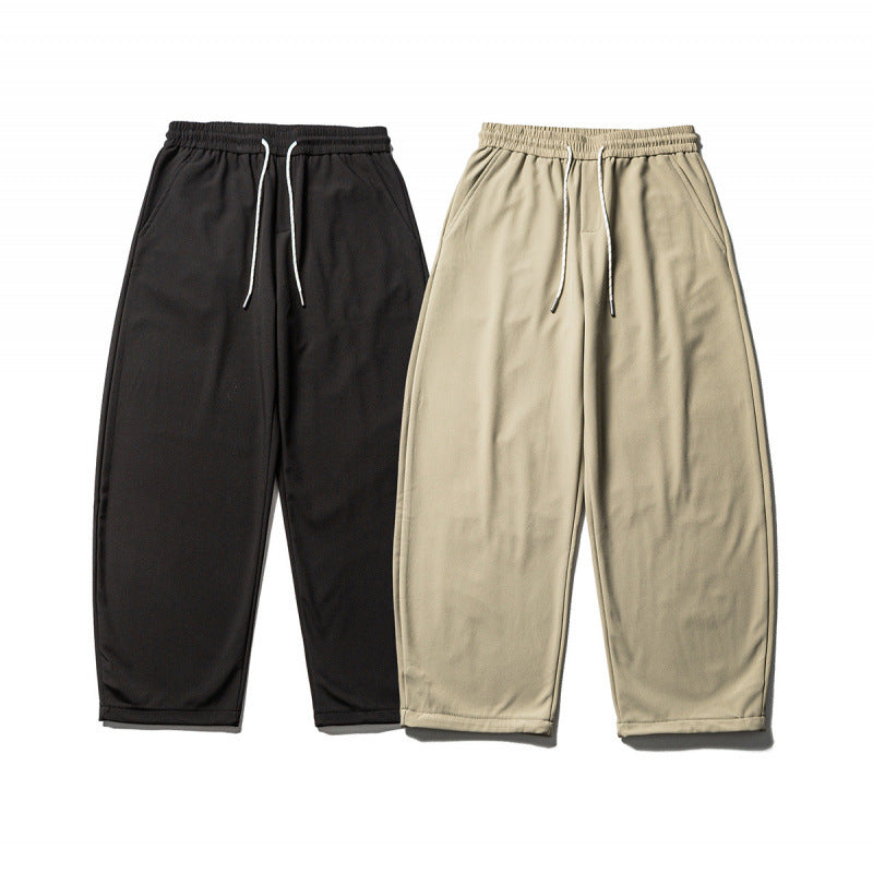 Men's Casual Jogging Pants with Elastic Waistband and Drawstring Fashion Glam