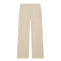 Women's Lightweight Linen Trousers with Wide Leg and Pleat Fashion Glam