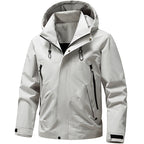 Men's technical hooded softshell jacket with adjustable hood and utility pockets Fashion Glam