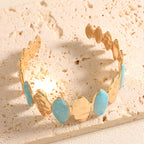 Ladies Open Bangle made of noble metal with elegant motif Fashion Glam