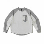 Unisex Oversize Sweatshirt with raglan sleeves, two-tone inserts and utility chest pocket Fashion Glam