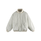 Unisex Boxy Transition Bomber Jacket with Stand Collar and Flap Pockets Fashion Glam