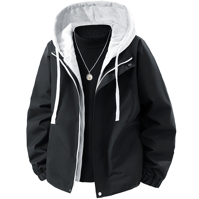 Men's technical hooded softshell jacket with adjustable hood and utility pockets Fashion Glam