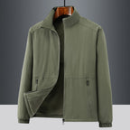 Men's lightweight transitional jacket with fleece lining and stand-up collar Fashion Glam