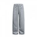 Women's Loose High-Waist Relaxed Sweat Pants with Drawstring and Decorative Seam Lines Fashion Glam