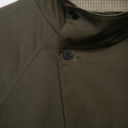 Women's short cape coat with high stand-up collar, concealed button placket and slanted pockets Fashion Glam