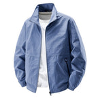 Men's ultralight windproof casual jacket with stand-up collar and zippered pockets Fashion Glam