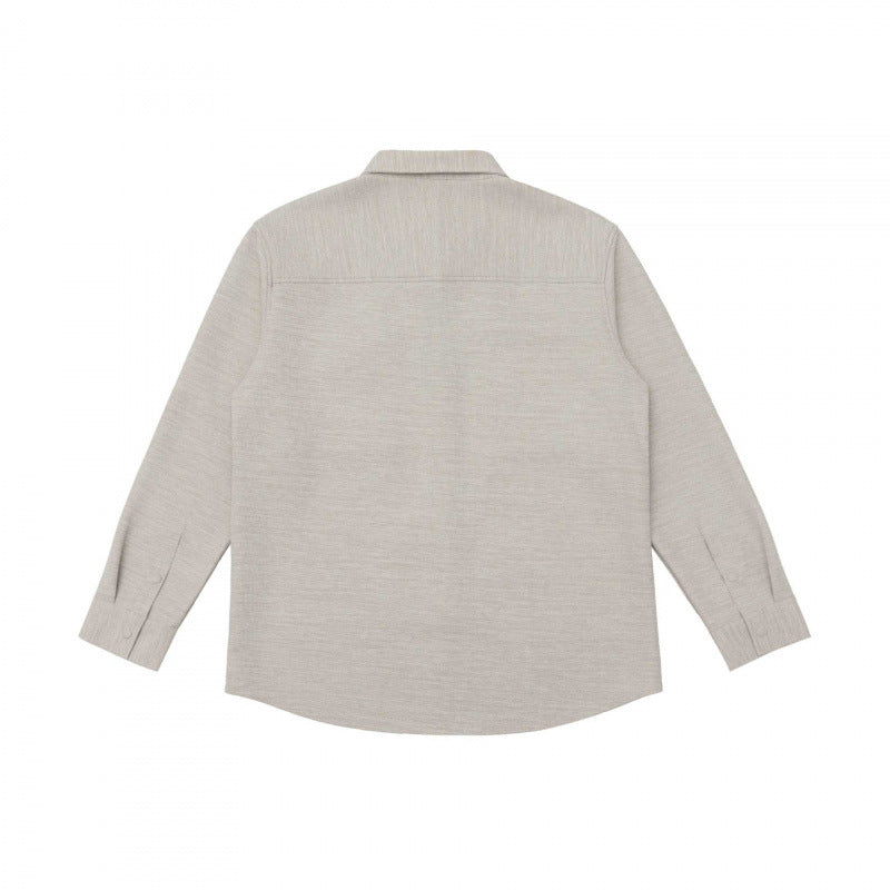 Unisex Overshirt made of structured knit blend with patch flap pockets Fashion Glam