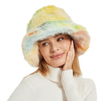 Ladies Fluffy Bucket Hat made of high-quality faux fur with teddy texture Fashion Glam
