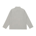 Unisex Light Tech-Fleece Zip Jacket with Stand-Up Collar, three Zip Pockets and Straight Cut Fashion Glam