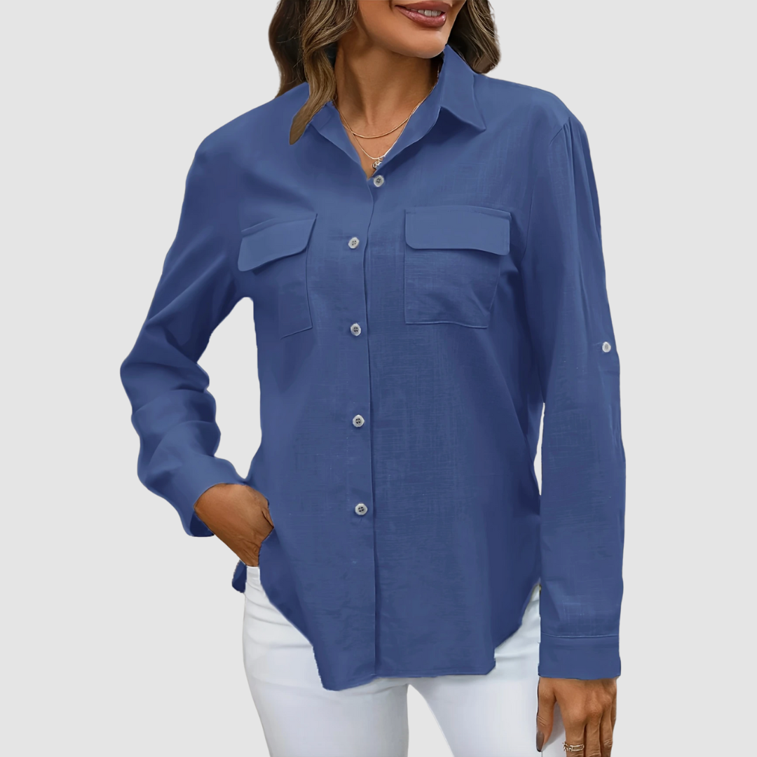 Celest™ Elegant pocket blouse