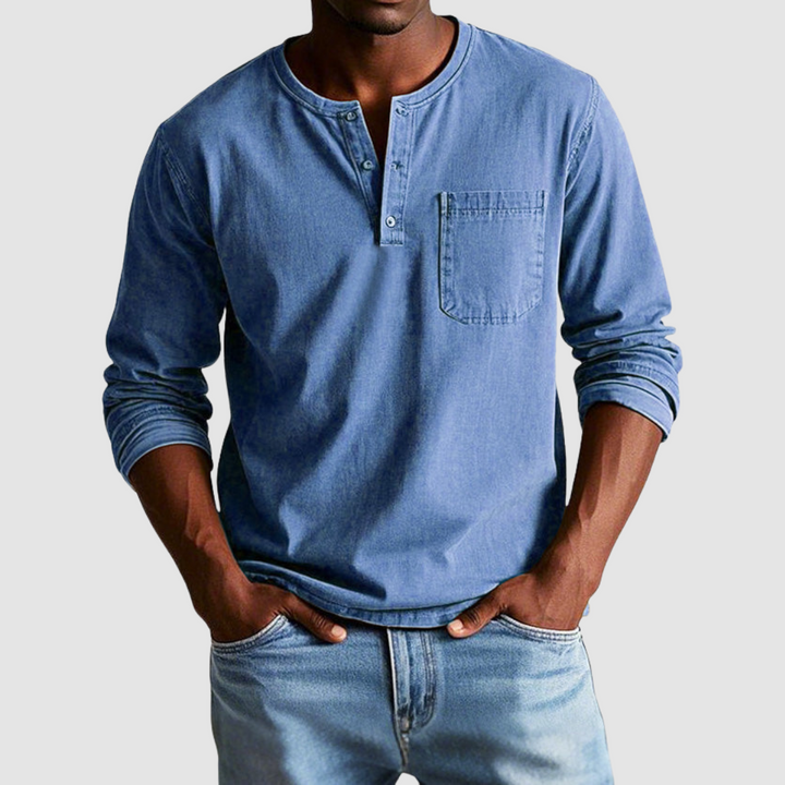 Harrison™ Vintage Henley Shirt